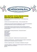 MSLC INFANTRY TACTICS UPDATED ACTUAL QUESTIONS AND ANSWERS SET A&period;pdf