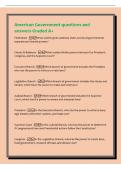 American Government questions and&NewLine;answers Graded A&plus;&NewLine;Federalism -What system gives national&comma; state&comma; and local governments&NewLine;separate and shared powers&quest;&NewLine;Checks & Balan