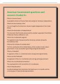 American Government questions and&NewLine;answers Graded A&plus;&NewLine;What is Common Sense&quest;&NewLine;A pamphlet written by Thomas Paine advocating for American independence&period;&NewLine;What is the Revolutionary War&quest;&NewLine;The war fought by the American colonies to gain independence from Great