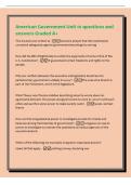 American Government Unit 10 questions and&NewLine;answers Graded A&plus;&NewLine;This excerpt was written to -convince people that the Constitution&NewLine;contained safeguards against government becoming too strong&NewLine;How did the Bill of Rights help to satisfy the arguments of some