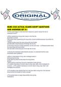 NURS 3365 ACTUAL EXAMS SCRIPT QUESTIONS AND ANSWERS SET A&period;pdf