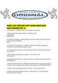 NURS 3365 UPDATED TEST PAPER QUESTIONS AND ANSWERS SET A&period;pdf