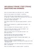 Air assault Phase 2 test questions and answers 100&percnt; passed