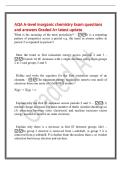 AQA A-level inorganic chemistry Exam questions&NewLine;and answers Graded A&plus; latest update&NewLine;What is the meaning of the term periodicity&quest; - It is a repeating&NewLine;pattern of properties across a period e&period;g&period; the trend in atomic radius in&NewLine;period 2 is repeated in period