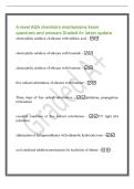 A LEVEL CHEMISTRY AQA Exam questions and answers Graded A&plus; latest update ATOMIC STRUCTURE - &period;&period;&period;&period; Developing ideas of the atom &lpar;background information&rpar; - - The Greek philosophers has a model in which matter was made up of a singe continuous substance