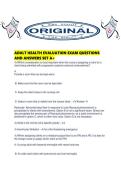 ADULT HEALTH EVALUATION EXAM QUESTIONS AND ANSWERS SET A&period;pdf
