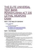 Pennsylvania Act 235 Lethal Weapons Exam Prep 2026&sol;2027&colon; The Elite Universal Test Bank &lpar;Q&A&rpar;