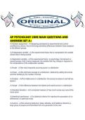 AP PSYCHOLOGY CORE MAIN QUESTIONS AND ANSWERS SET A&period;pdf
