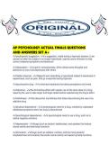AP PSYCHOLOGY ACTUAL FINALS QUESTIONS AND ANSWERS SET A&period;pdf