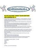 PILATES ANATOMY CORRECT EXAM QUESTIONS AND ANSWERS SET A&period;pdf