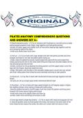 PILATES ANATOMY COMPREHENSIVE QUESTIONS AND ANSWERS SET A&period;pdf