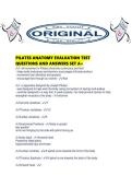 PILATES ANATOMY EVALUATION TEST QUESTIONS AND ANSWERS SET A&period;pdf