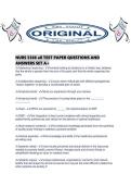 NURS 5366 all TEST PAPER QUESTIONS AND ANSWERS SET A&period;pdf