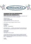 LEADERSHIP NUR 4590 COMPREHENSIVE QUESTIONS AND ANSWERS SET A&period;pdf
