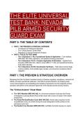 The Elite Nevada PILB Armed Security Guard Exam Test Bank 2026&sol;2027 &vert; S-Tier Q&A with Tactical & Legal Explanations