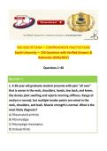 NSG 6020 3P EXAM &mdash; COMPREHENSIVE PRACTICE EXAM&NewLine;South University &mdash; 250 Questions with Verified Answers & Rationales &lpar;2026&sol;2027&rpar;&NewLine;