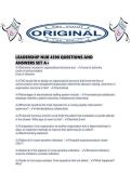 LEADERSHIP NUR 4590 QUESTIONS AND ANSWERS SET A&period;pdf