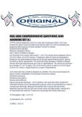 NSG 4800 COMPREHENSIVE QUESTIONS AND ANSWERS SET A&period;pdf