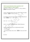 AQA A Level Chemistry Exam questions and&NewLine;answers Graded A&plus; latest update&NewLine;state why the ozone layer is beneficial for living organisms&period; -&NewLine;absorbs harmful UV radiation&NewLine;state how chlorofluorocarbons &lpar;CFCs&rpar; form chlorine atoms in the upper&NewLine;atmosphere&period; - 