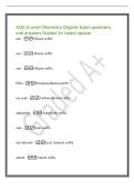 AQA A Level Chemistry Organic Exam questions&NewLine;and answers Graded A&plus; latest update&NewLine;ane - Alkane suffix&NewLine;ene - Alkene suffix&NewLine;yne - Alkyne suffix&NewLine;Halo - Halogenoalkanes prefix&NewLine;oic acid - Carboxylic acid suffix&NewLine;anhydride - Anhydride suffix