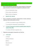 Chiropractic Jurisprudence Final Exam 2026 &vert; Questions & Answers &vert; Latest Review Guide &vert; Complete Licensing Exam Prep