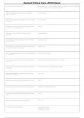 ACCS General Critical Care Exam &vert; RRT-ACCS Questions & Verified Answers 2026&sol;2027