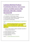 Louisiana Bail Bond Producer &NewLine;Examination Questions And Correct &NewLine;Answers &lpar;Verified Answers&rpar; Plus &NewLine;Rationales 2026 Q&A &vert; Instant &NewLine;Download Pdf 