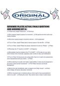 REFORMER PILATES ACTUAL FINALS QUESTIONS AND ANSWERS SET A&period;pdf