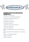 REFORMER PILATES ALL SET QUESTIONS AND ANSWERS SET A&period;pdf