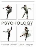 Test bank for Psychology 4th Edition by Daniel L&period; Schacter