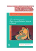 TESTBANK - LEIFER'S INTRODUCTION TO MATERNITY & PEDIATRIC NURSING IN CANADA&comma; 1ST EDITION 2027 LATEST EDITION BY LISA KEENAN LINDSAY RN MN PNC&lpar;C&rpar; LCCE &lpar;AUTHOR&rpar; GLORIA LEIFER MA RN CNE &lpar;AUTHOR&rpar;