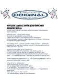 NUR 2356 CORRECT EXAM QUESTIONS AND ANSWERS SET A&period;pdf