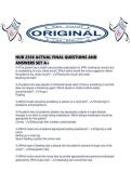 NUR 2356 ACTUAL FINAL QUESTIONS AND ANSWERS SET A&period;pdf