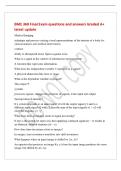 BME 360 Final Exam questions and answers Graded A&plus;&NewLine;latest update&NewLine;Medical Imaging&NewLine;technique and process creating visual representations of the interiro of a body for&NewLine;clinical analysis and medical intervention&NewLine;contrast&NewLine;ability to distinguish tissue fi