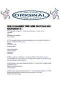 NUR 2356 CORRECT TEST PAPER QUESTIONS AND ANSWERS SET A&period;pd