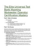 S-Tier Wyoming WDEQ Wastewater Operator Certification Master Test Bank &vert; Elite Q&A with Mentor Explanations &lpar;2026&sol;2027&rpar;
