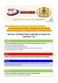 BIOL 251&colon; HUMAN ANATOMY & PHYSIOLOGY I W&sol;LAB &vert; MODULE 1 EXAM REVIEW&NewLine;Complete Exam Prep Bundle &vert; 160 Questions with Verified Answers & Rationales &vert; LockDown Browser &vert; Portage Learning&NewLine;&NewLine;