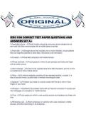 ISDS 1100 CORRECT TEST PAPER QUESTIONS AND ANSWERS SET A&period;pdf