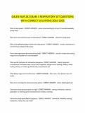 &NewLine;GALEN NUR 242 EXAM 3 RESPIRATORY SET QUESTIONS WITH CORRECT SOLUTIONS 2025-2026&NewLine;