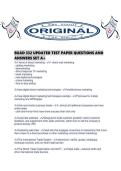 BUAD 332 UPDATED TEST PAPER QUESTIONS AND ANSWERS SET A&period;pdf