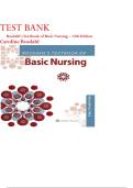 TEST Bank For Rosdahl's Textbook of Basic Nursing &ndash; 12th Edition &ndash; Caroline Rosdahl &vert; Complete Questions And Answers A&plus; 