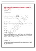 BSN 215 Insulin questions and answers Graded A&plus;&NewLine;latest update&NewLine;Question 1 of 3&NewLine;A bolus feeding is&NewLine;240&NewLine;mL or less given at one time&period; - 240&NewLine;A bolus feeding is 240 mL or less given at one time&period;&NewLine;Question 2 of 3&NewLine;Which unit of measure is used when admini