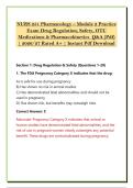NURS 251 Pharmacology &ndash; Module 2 Practice &NewLine;Exam Drug Regulation&comma; Safety&comma; OTC &NewLine;Medications & Pharmacokinetics  Q&A &lpar;Pdf&rpar; &NewLine;&vert; 2026&sol;27 Rated A&plus; &vert; Instant Pdf Download 