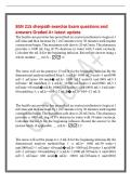 BSN 215 sherpath exercise Exam questions and&NewLine;answers Graded A&plus; latest update&NewLine;The health care provider has prescribed an oxytocin infusion to begin at 1&NewLine;mU&sol;min and then increase by 1 mU&sol;minute every 30 minutes until regular&NewLine;contractions begin&period; The maxi