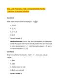 MAT 1420 Precalculus Final Exam &vert; Complete Practice &NewLine;Questions & Detailed Solutions 