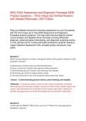 WGU D344 Assessment and Diagnostic Processes NEW Practice Questions &ndash;  Verified Answers with Detailed Rationales &vert; 2025 Edition