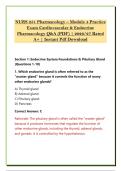 NURS 251 Pharmacology &ndash; Module 4 Practice &NewLine;Exam Cardiovascular & Endocrine &NewLine;Pharmacology Q&A &lpar;PDF&rpar; &vert; 2026&sol;27 Rated &NewLine;A&plus; &vert; Instant Pdf Download 