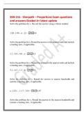 BSN 215 - Sherpath &ndash; Proportions Exam questions&NewLine;and answers Graded A&plus; latest update&NewLine;Solve