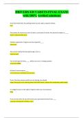 Drivers Ed VADETS Final Exam &vert; Verified Solutions & Study Guide