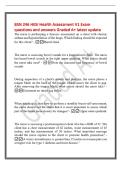 BSN 246 HESI Health Assessment V1 Exam&NewLine;questions and answers Graded A&plus; latest update&NewLine;The nurse is performing a thoracic assessment on a client with chronic&NewLine;asthma and hyperinflation of the lungs&period; Which finding should be expected&NewLine;for this client&quest; - Bar